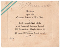 Banchetto offerto dalla Comunit Italiana di New York a The Commodore